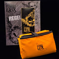 Orange microfiber towel with integrated magnetic strip, 50*90