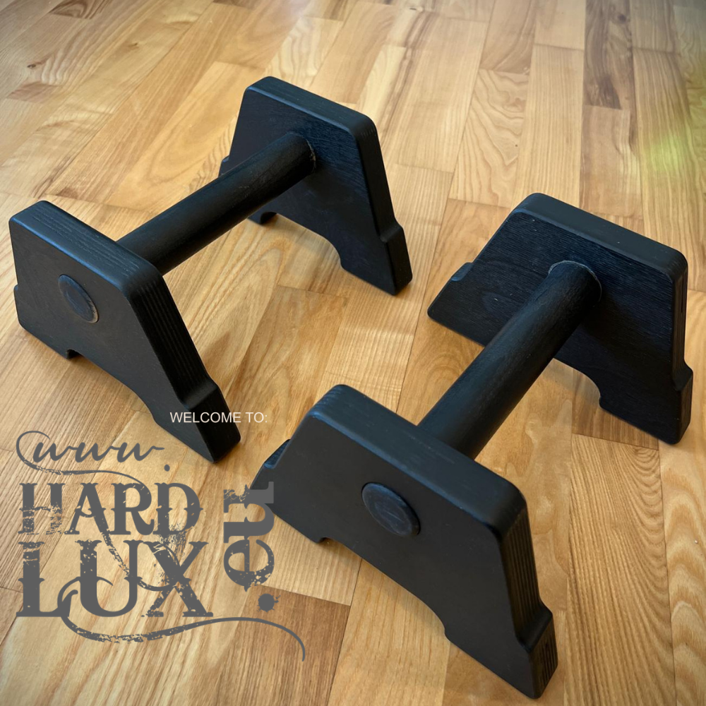 Handmade painted birch plywood parallettes – Professional Push-Up Bars for home gym trainer & calisthenics, strength training